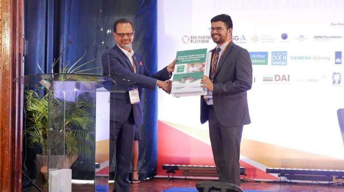 Arif Neky (left) and Dr. Rajat Chabba (right) at the Sankalp Africa Summit 2019